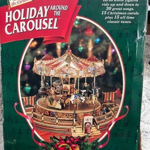 Holiday Around the Carousel Christmas Decor